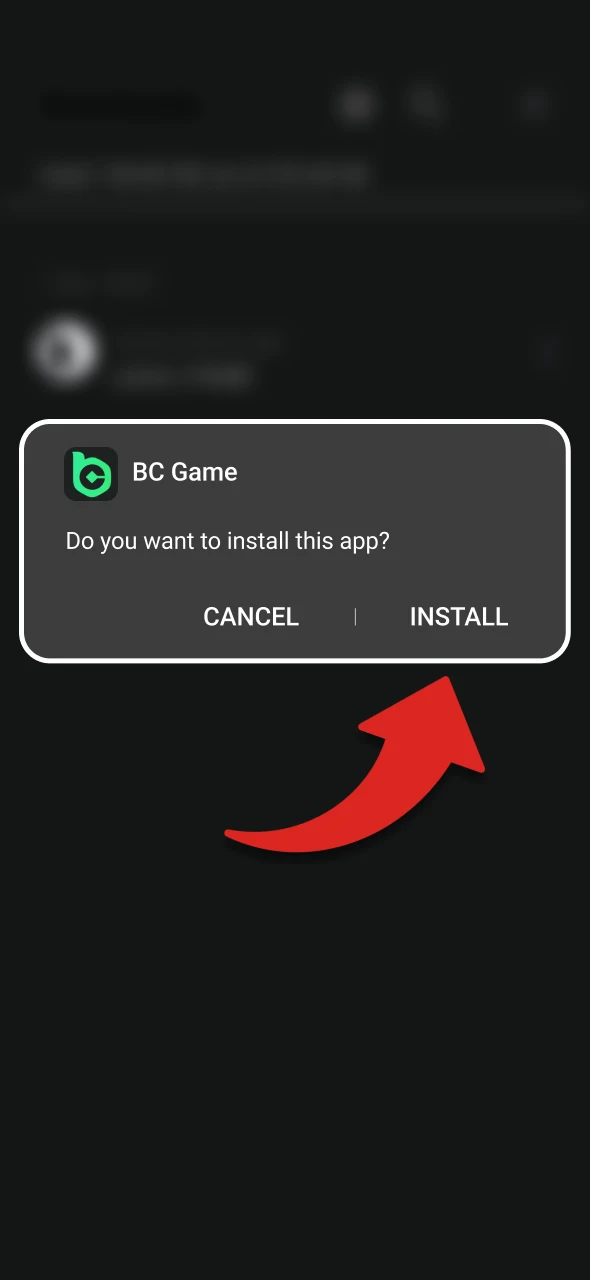Confirm the installation of the application before starting to play Aviamasters.