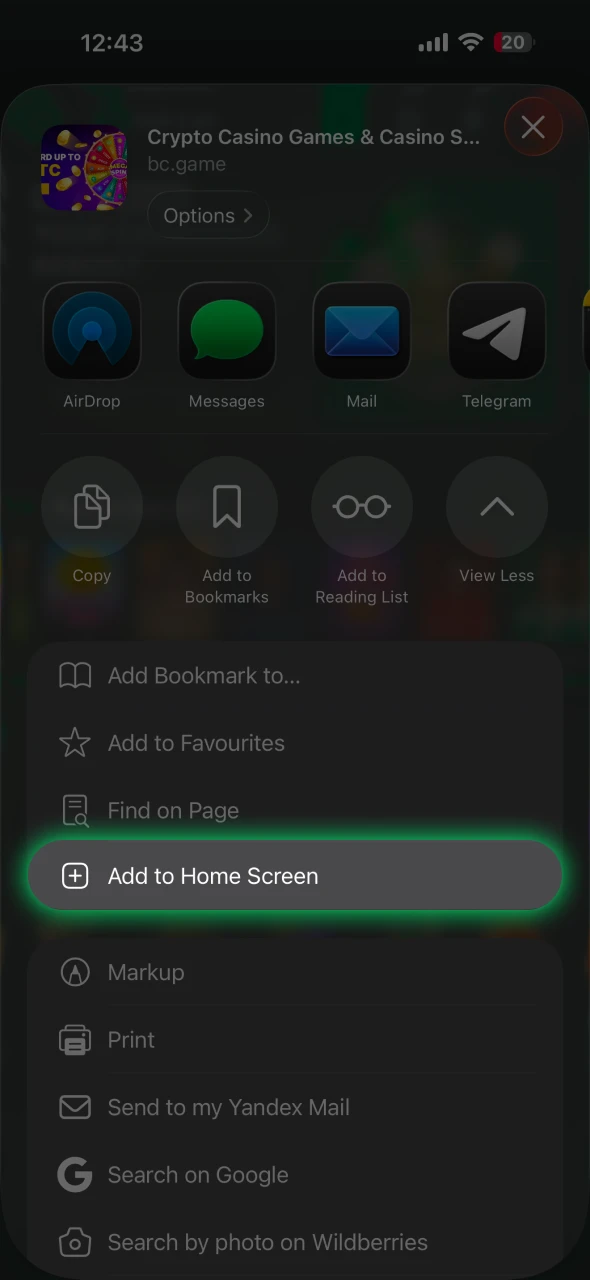 Add apps to your smartphone's home screen to play Aviamasters.