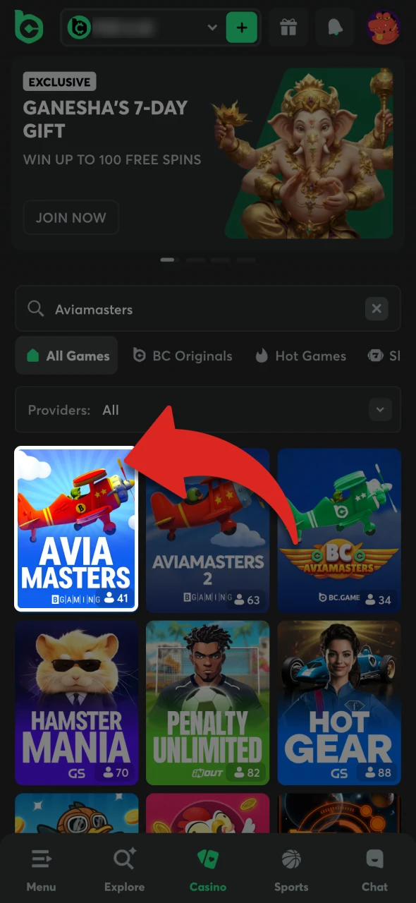 Use the site search to find the Aviamasters game.