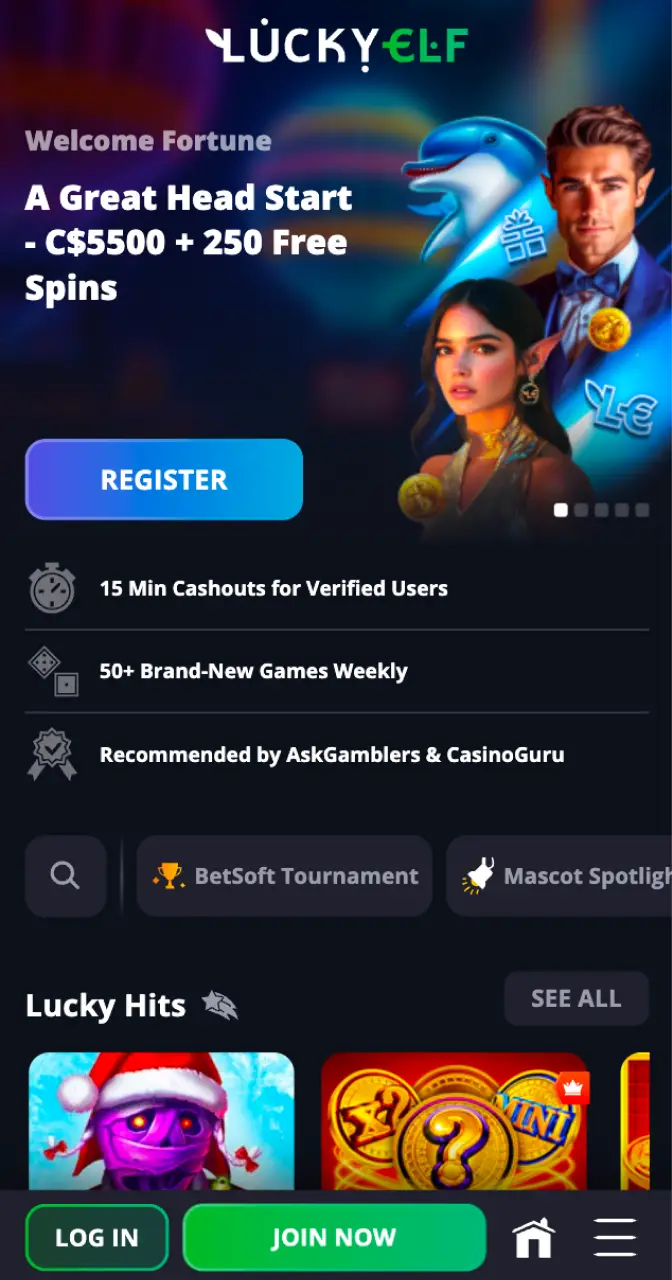 Open the casino's official website on your smartphone for Android installation.