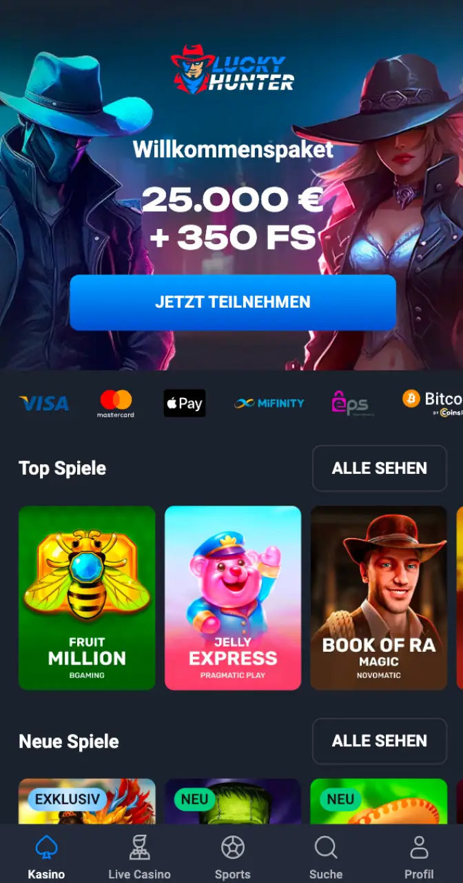 Besuchen Sie das Casino, wo Sie auf Aviamasters wetten können.