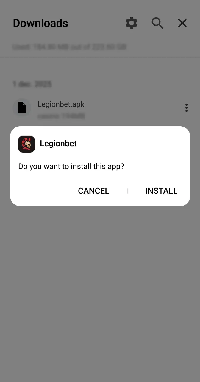 Confirm the installation of the application before starting to play Aviamasters.