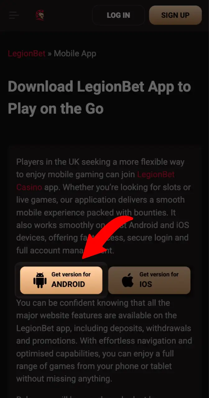 Start downloading the application file to start playing Aviamasters.