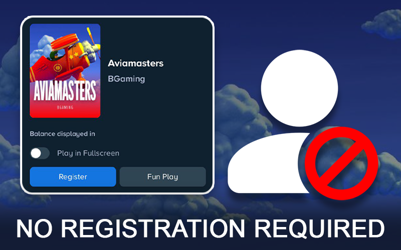 Start your adventure since there is no registration required for Aviamasters crash.