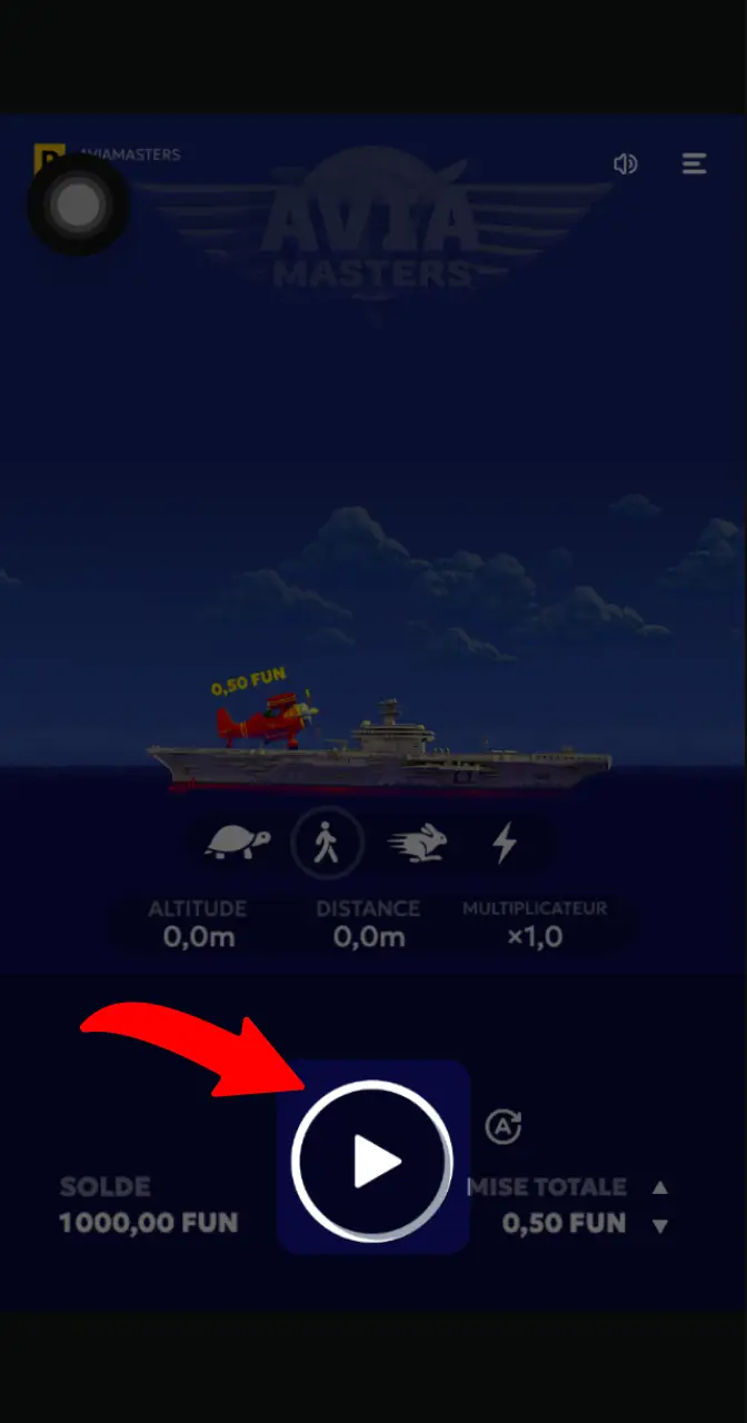 Lancez la manche pour tester les fonctionnalités du mode démo Aviamasters.