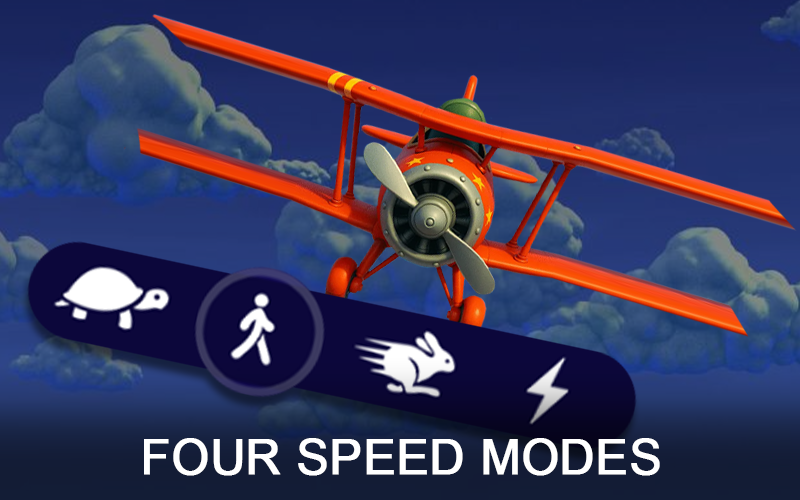 Test all four speed modes during your Aviamasters demo flight.