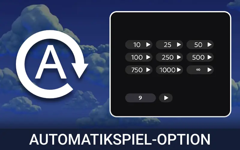 Verwenden Sie die Autoplay-Optionen für ein komfortableres Spielerlebnis in Aviamasters.