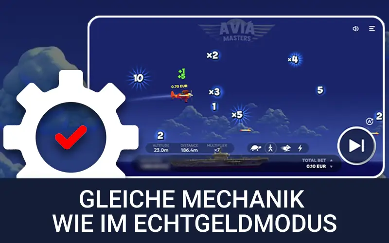 Spielen Sie im Demo-Modus genauso wie mit echtem Geld bei Aviamasters.