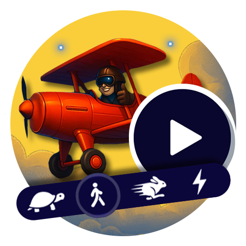 Use the interactive control panel to master the Avia Masters crash.