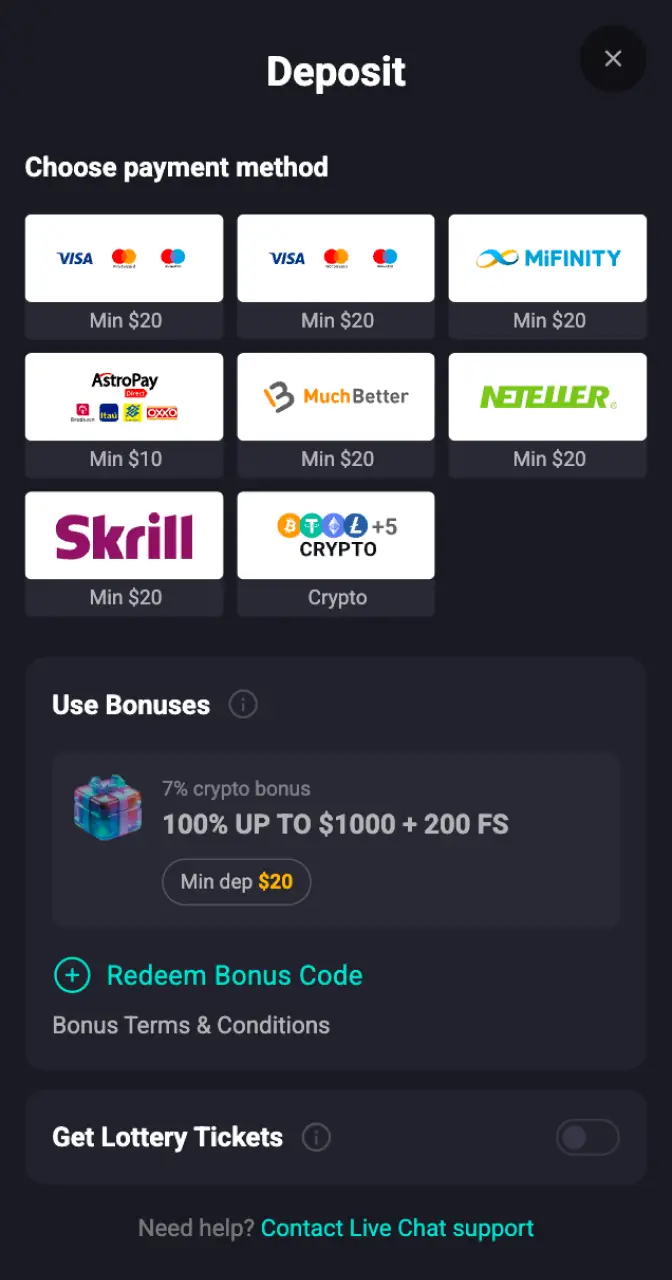 Top up your account and prepare for the Aviamasters game action.