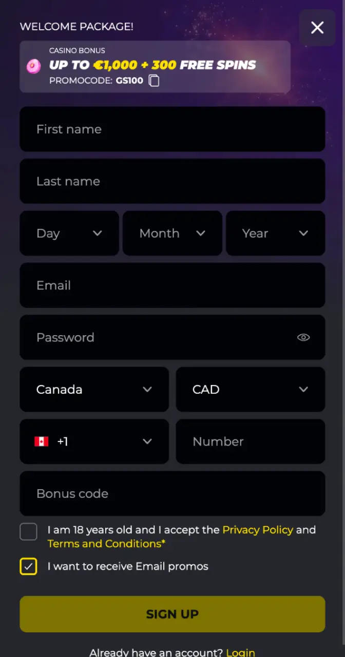 Register an account today to start your Aviamasters game journey.