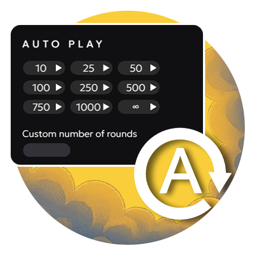 Activate the convenient autoplay mode for effortless Aviamasters sessions.