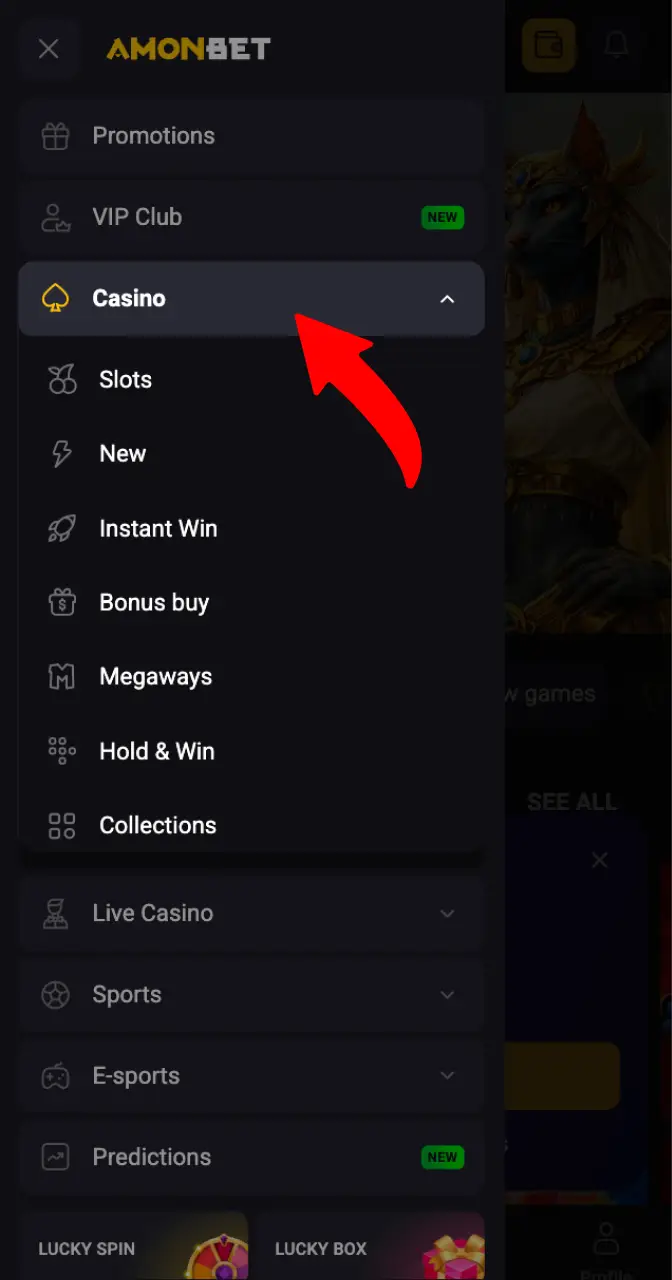 Go to the casino section and try to find Aviamasters in crash games.