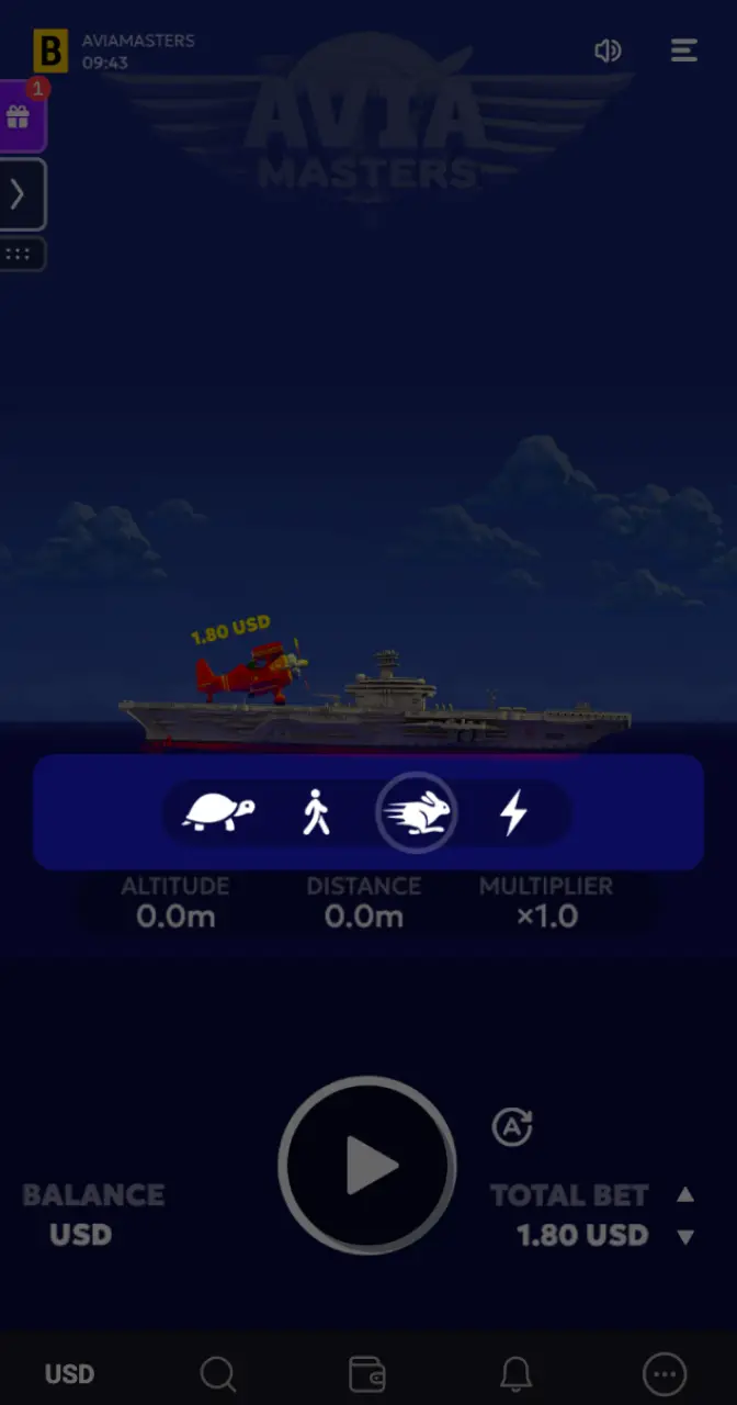 Use speed selection and use autoplay for better Aviamasters game control.