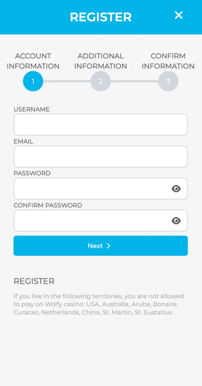 Register with a legal operator to start your Aviamasters game journey.