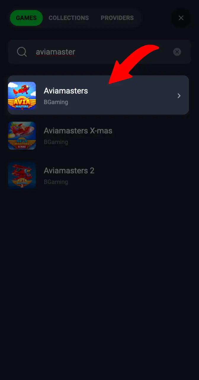 Use the site search to find the Aviamasters game.