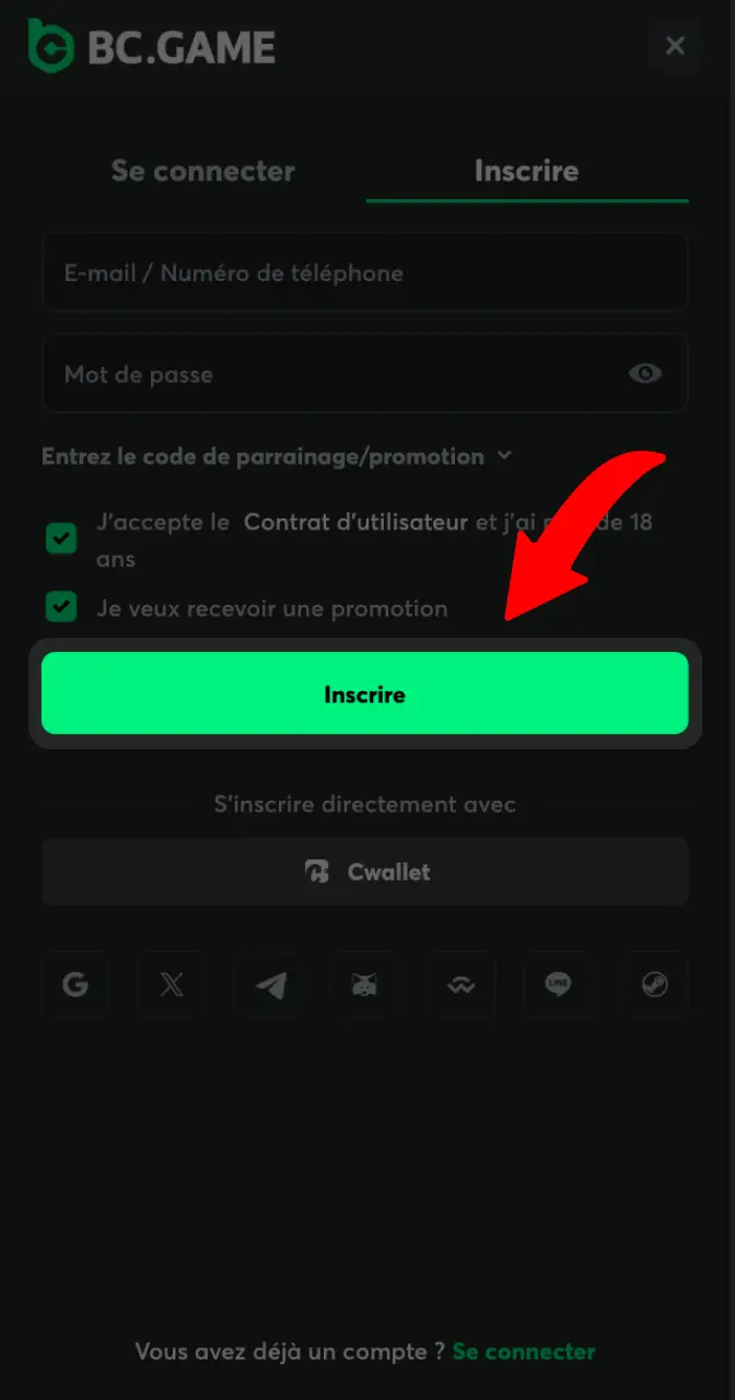 Créez votre compte Guide chez un opérateur pour lancer le jeu Aviamasters en toute sécurité.