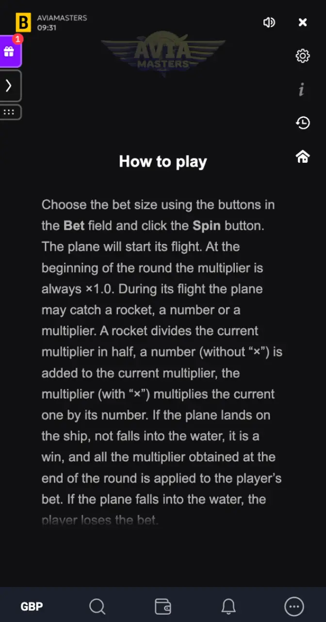 Get multipliers and become richer in Aviamasters.