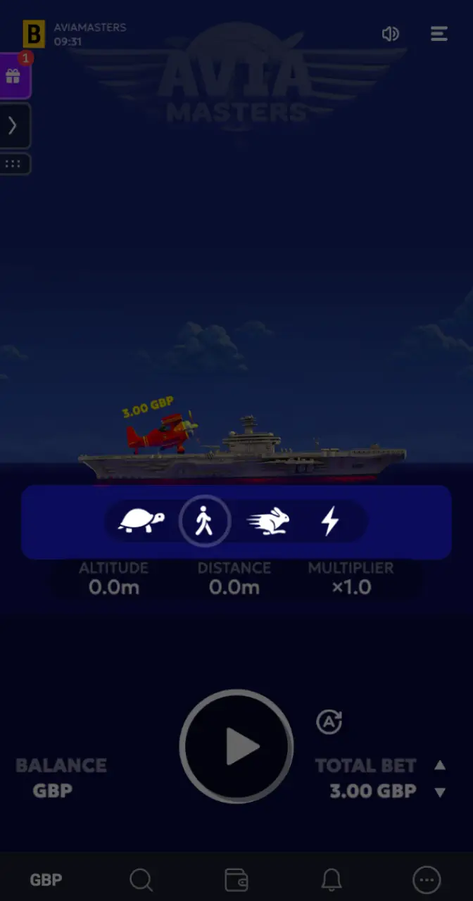 Choose your round speed in Aviamasters.